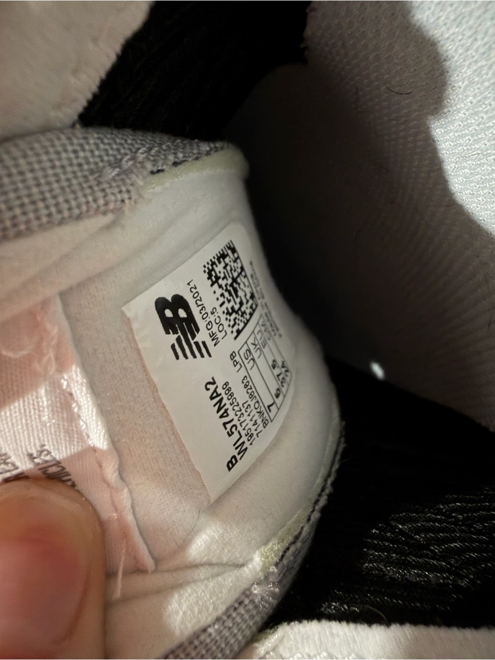 New Balance Women's Grey Suede Sneaker with Tan Heel - Picture 8 of 8